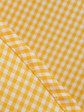 Load image into Gallery viewer, Yellow And White Plaid Daisy Claasic Collar 1950S Dress With Belt Set