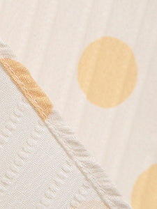 White and Yellow Polka Dots Spaghetti Strap 1950S Vintage Swing Dress