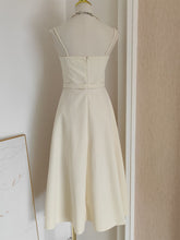 Load image into Gallery viewer, Apricot Embroidered Spaghetti Strap Vintage Dress