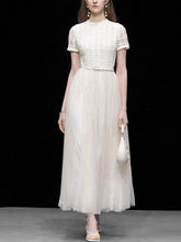 Load image into Gallery viewer, White Luxury Embroidered Lace Maxi Dress