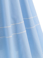 Load image into Gallery viewer, 1950S Blue High Waist Pleated Swing Vintage Skirt With Pockets