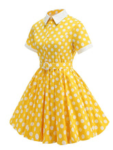 Load image into Gallery viewer, Kids Little Girls&#39; Dress Polka Dots 1950S Vintage Dress