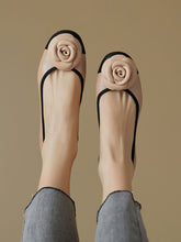 Load image into Gallery viewer, Women&#39;s Flat Heel Balletcore Round Toe Leather Vintage Shoes