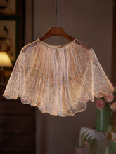 Load image into Gallery viewer, 1920s Flapper Cape Great Gatsby Costume Sequined Shawl Glitter Shrug Evening Wedding Dress Wrap Cloak Women