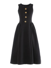 Load image into Gallery viewer, Vintage Audrey Hepburn Style Little Black Dress