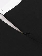 Load image into Gallery viewer, Audrey Hepburn Inspired Black with White Trim Vintage Dress