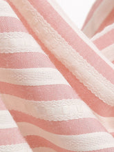 Load image into Gallery viewer, 1950S Pink Vertical Stripe  High Waist Pleated Swing Vintage Skirt