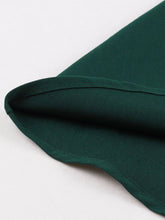 Load image into Gallery viewer, Vintage Green Button Swing Shirt Dress