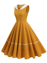 Load image into Gallery viewer, Navycore Style Sailor Collar 1950S Vintage Dress