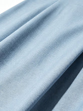 Load image into Gallery viewer, 1950s Light Blue Lapel Neck Button Front Swing Dress with Short Sleeves