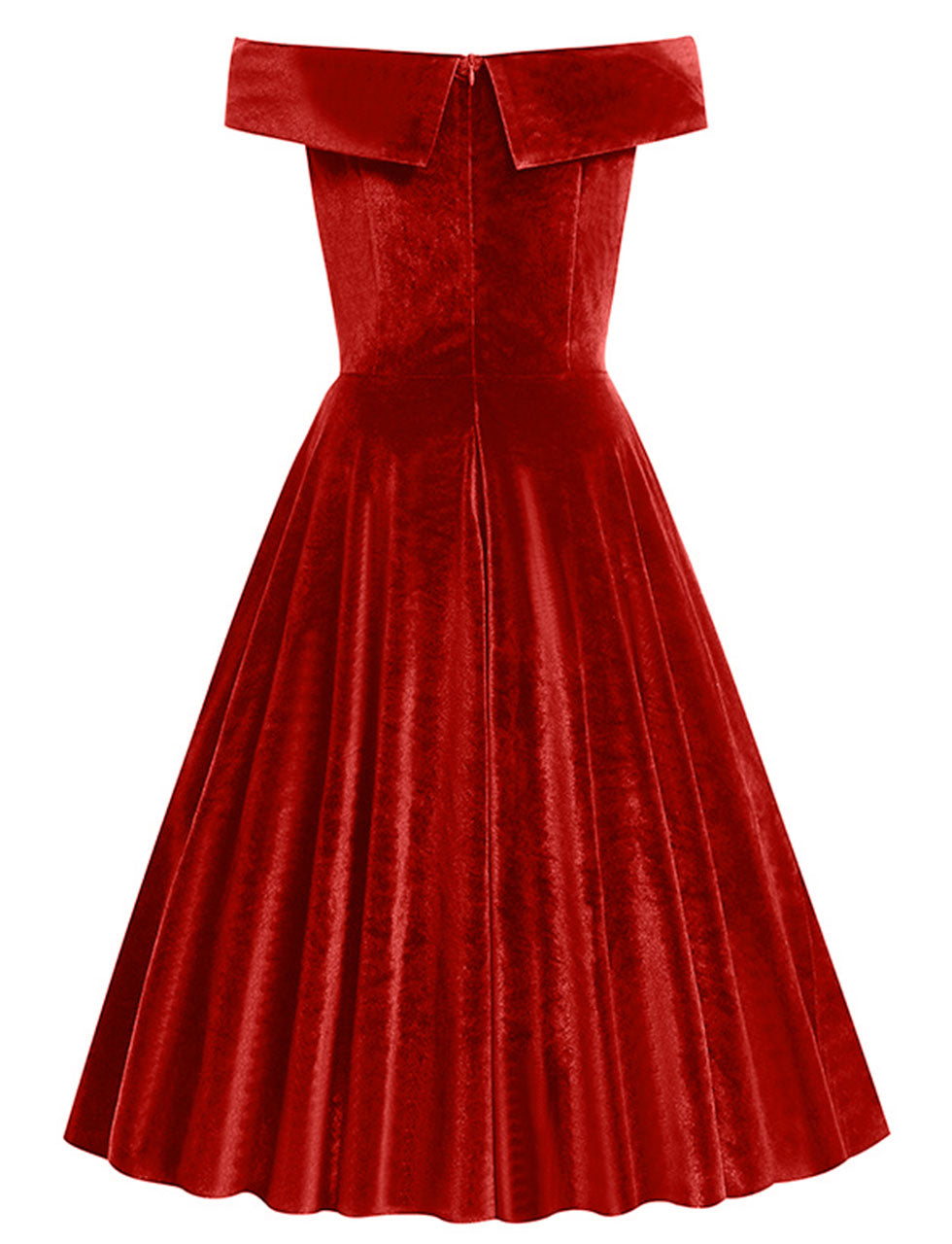 1950s off shoulder swing dress 1950s Retro Vintage Midi Swing Dress Flare Dress Off Shoulder with Pockets Solid Color Fancy Dress Women's Casual Vacation Retro Theme Party Adults' Dress Spring & Summer 2026