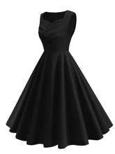 Load image into Gallery viewer, Dark Green V Neck Sleeveless Swing 1950S Vintage Dress