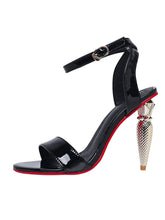 Load image into Gallery viewer, Purple Luxury Strap Bullet Heels Stiletto Sandals Vintage Shoes