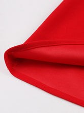 Load image into Gallery viewer, Black and Red Sweet Heart Collar Cap Sleeve 1950S Vintage Dress