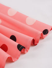 Load image into Gallery viewer, Pink Spaghetti Strap Polka Dots Macaron Color 1950S Dress