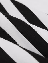 Load image into Gallery viewer, Beetlejuice Costume Halter Dress With Black and White Vertical Stripe