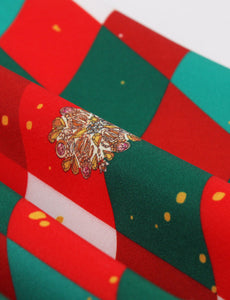 Christmas Green And Red Alice in Wonderland Inspired Playing Card Dress