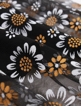 Load image into Gallery viewer, 1950S Daisy Print High Wasit Pleated Swing Vintage Skirt