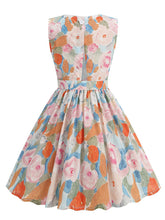 Load image into Gallery viewer, Kids Little Girls' Dress Floral 1950S Vintage Dress