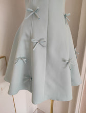Load image into Gallery viewer, Green Bow Spaghetti Strap Tube Gown Party Dress