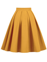 Load image into Gallery viewer, 1950S Blue High Wasit Pleated Swing Vintage Skirt