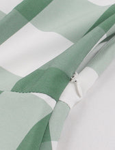 Load image into Gallery viewer, Christmas Green Plaid 1950S Cotton Swing Dress
