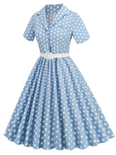 Load image into Gallery viewer, Polka Dots 1950S Vintage Shirt Swing Dress