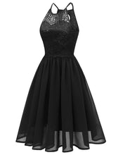 Load image into Gallery viewer, Lace Round Collar Backless 50s 60s Vintage Party Dress