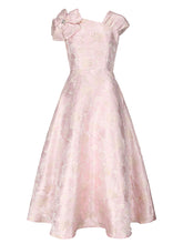 Load image into Gallery viewer, Light Green Luxury 3D Floral Jacquard One Shoulder Vintage Party Gown