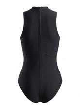 Load image into Gallery viewer, Classic Minimalist Black One-Piece Swimsuit