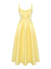 Load image into Gallery viewer, Vintage 1950s Red Satin Swing Dress
