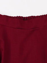 Load image into Gallery viewer, 1950S Wine Red High Waist Swing Vintage Skirt