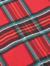 Load image into Gallery viewer, Red Plaid Sleeveless Halter Neck 50S Swing Christmas Dress