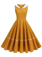 Load image into Gallery viewer, Navycore Style Sailor Collar 1950S Vintage Dress
