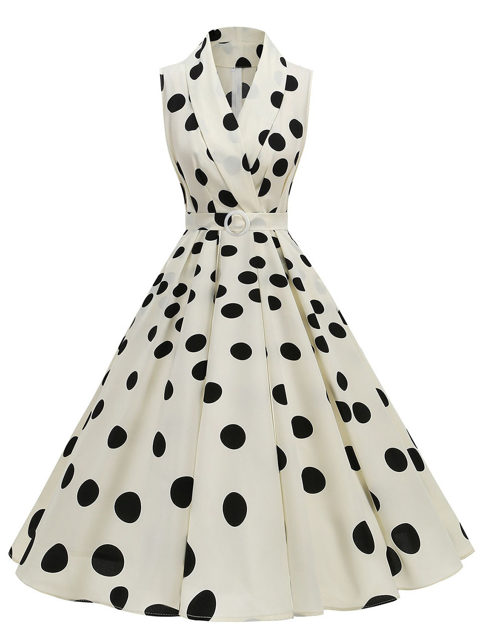 white christmas dresses Classic Polka Dot Dress– Teuta Matoshi