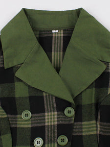 Clueless Inspired Yellow Plaid Vintage Shirt Dress