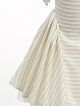 Load image into Gallery viewer, Vintage 1950s Little Girls Pink Stripe Dress with Spaghetti Straps