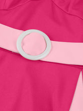 Load image into Gallery viewer, Barbiecore Pink Two-Tone 1950s Sweetheart Halter Neck Swing Dress