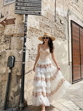 Load image into Gallery viewer, White Bohemian Bralette Top and Maxi Skirt Set
