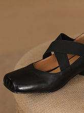 Load image into Gallery viewer, Women&#39;s Strappy High Heels Mary Jane Shoes  Ballet Genuine Leather Shoes