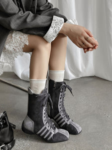 Women's High Top Sneakers Boxing Shoes Vintage Style