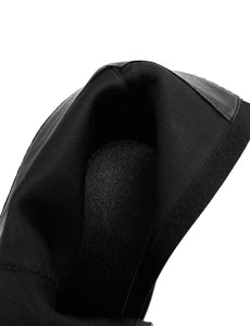 Black High Heel Pointed Toes Luxury Flower Bling Rhinestone Bootie Shoes