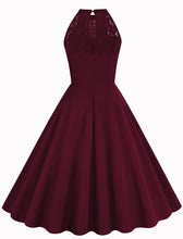 Load image into Gallery viewer, Crew Neck Halter Sleeveless 1950S Vintage Dress