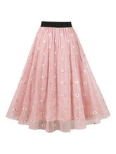Load image into Gallery viewer, 1950S Daisy High Wasit Pleated Swing Vintage Skirt