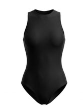 Load image into Gallery viewer, Classic Minimalist Black One-Piece Swimsuit