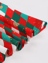 Load image into Gallery viewer, Christmas Green And Red Alice in Wonderland Inspired Playing Card Dress