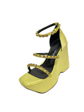 Load image into Gallery viewer, Women&#39;s Open Toe Strap Wedge Heel Sandals Leather Vintage Shoes