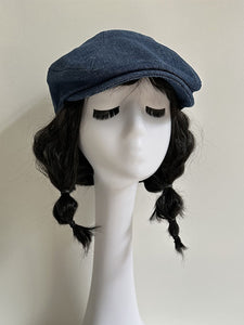 Denim Flat Cap