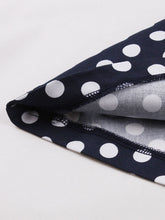 Load image into Gallery viewer, 1950S Turndown Collar Polka Dots Short Sleeve Vintage Dress