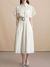 Load image into Gallery viewer, Pink Short Sleeve Classic 1950S Vintage Shirt Dress